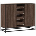 vidaXL Buffet chêne marron 92x35x76 cm Bois d'ingénierie