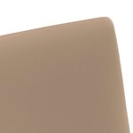 vidaXL Chaises de Salle à Manger avec Roues 2 Pièces Cappuccino