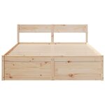 vidaXL Cadre de lit sans matelas 160x200 cm bois massif de pin