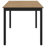 vidaXL Table de salle à manger / Table de repas MÉTAL