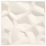 vidaXL Panneaux muraux 3D 12 Pièces 0 5x0 5 m 3 m²