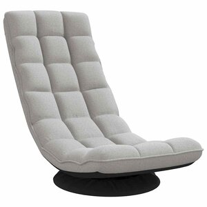 VidaXL Fauteuil de sol pivotant gris nuage 70x51x79 cm tissu