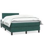 vidaXL Sommier à lattes de lit et matelas vert foncé 120x210cm velours