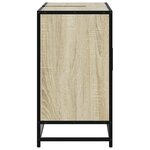 vidaXL Meuble de salle de bain avec lavabo Chêne Sonoma 80 x 33 x 60 cm Bois d'ingénierie