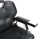 vidaXL Chaise de barbier Noir 72x68x98 cm Similicuir