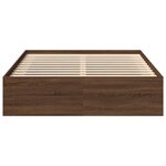 vidaXL Cadre de lit sans matelas chêne marron 140x190 cm