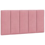 vidaXL Lit avec matelas Hanko rose 100x200 cm velours