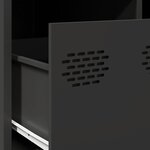 vidaXL Table basse noir 101 5x50x43 5 cm acier laminé à froid