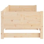 vidaXL Lit coulissant sans matelas bois de pin solide 2x(80x200) cm