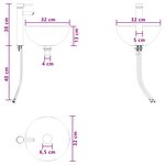 vidaXL Vanité de lavabo mural Chêne Sonoma 49 5 x 35 x 63 cm