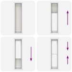 vidaXL Store plissé gris clair 40x200 cm largeur du tissu 39 4 cm