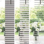 vidaXL Stores vénitiens Argenté 130 x 115 cm Aluminium