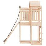 vidaXL Maisonnette de jeu avec mur d'escalade bois massif de pin