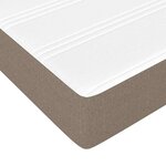 vidaXL Matelas de lit à ressorts ensachés fermeté moyenne Taupe 100x200x20 cm Tissu