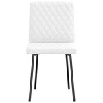 vidaXL Chaises à manger lot de 2 blanc similicuir