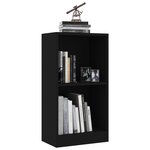 vidaXL Bibliothèque noir 40x24x75 cm bois d'ingénierie