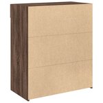 vidaXL Buffet chêne marron 80x42 5x93 cm bois d'ingénierie