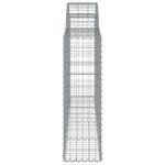 vidaXL Paniers à gabions arqués 12 Pièces 200x30x100/120 cm Fer galvanisé