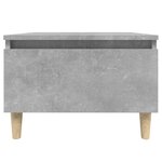 vidaXL Table d'appoint Gris béton 50x46x35 cm Bois d'ingénierie