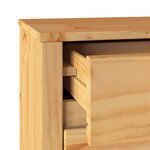 vidaXL Cabinet de chevet avec tiroir Drammen Chêne 45 x 35 x 56 cm