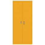 vidaXL Armoire de rangement 2 Pièces Jaune moutarde 90 x 40 x 200 cm