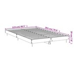 vidaXL Cadre de lit sans matelas chêne sonoma 120x200 cm