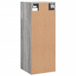 vidaXL Armoire murale sonoma gris 34 5x34x90 cm
