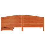 vidaXL Cadre de lit sans matelas cire marron 180x200cm bois pin massif