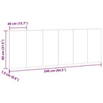 vidaXL Tête de lit murale chêne artisanal bois d'ingénierie
