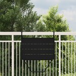 Table de balcon pliable vidaXL Noir 60x40 cm en acier
