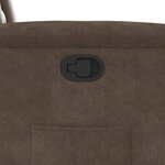 vidaXL Fauteuil inclinable marron tissu microfibre