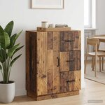 vidaXL Buffet Bois ancien 66 x 34 5 x 87 cm Bois d'ingénierie