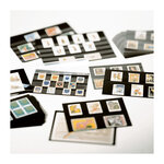 Cartes de classement à 4 bandes pour timbres  158 x 113mm.