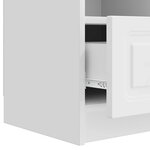 vidaXL Meuble TV Blanc brillant 102 x 34 5 x 47 cm Bois d'ingénierie