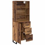 vidaXL Haut Armoire Bois ancien 69 5 x 34 x 180 cm Bois d'ingénierie