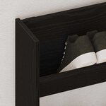 vidaXL Cabinet à chaussures avec étagère Chêne noir 85 x 18 x 90 cm
