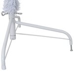 vidaXL Sapin de Noël artificiel moitié avec support blanc 240 cm PVC