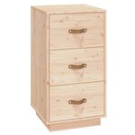 vidaXL Table de chevet 40x40x75 cm Bois de pin solide