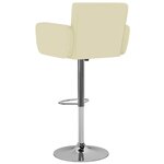 vidaXL Tabourets de bar lot de 2 crème similicuir