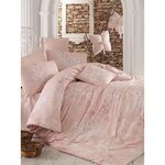 Parure de lit - housse de couette 220 x 240 + 2 taies d'oreiller 60 x 60 coton renforcé - Rose