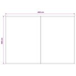 vidaXL Toile de rechange pour auvent Rouge et Blanc 400 × 350 cm