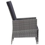 Salon de jardin meuble d'extérieur ensemble de mobilier 2 pièces avec coussins résine tressée gris 02_0015902
