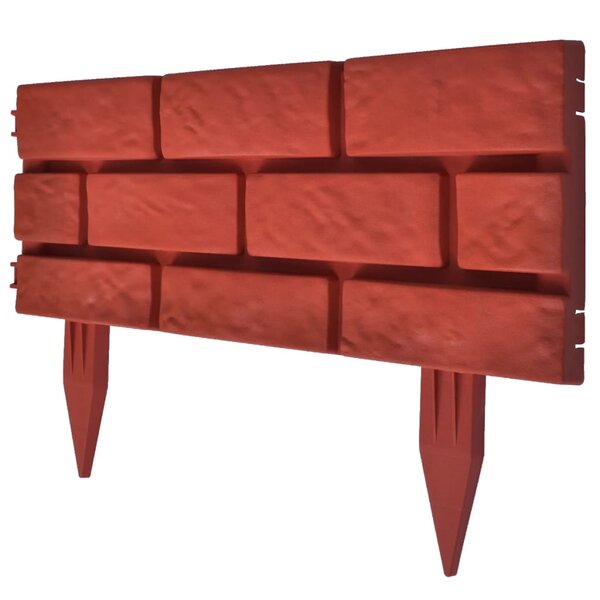 vidaXL Clôture de jardin avec design de briques 11 Pièces