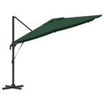 vidaXL Parasol Cantilever Roma Vert 286x285x265 cm Aluminium