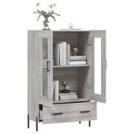 vidaXL Buffet haut sonoma gris 69 5x31x115 cm bois d'ingénierie