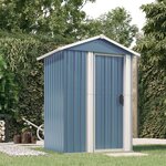 vidaXL Abri de jardin Gris 126x97 5x177 cm Acier galvanisé