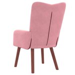 vidaXL fauteuil Rose 63 x 67 x 94 cm Velours