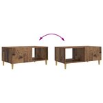 vidaXL Table basse Bois ancien 90 x 50 x 40 cm Bois d'ingénierie