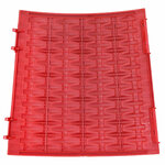 vidaXL JupedesapindeNoël Rouge Ø 65 x 23 cm Plastique