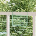vidaXL Table suspendue de balcon - Vert menthe  60x40 cm  acier